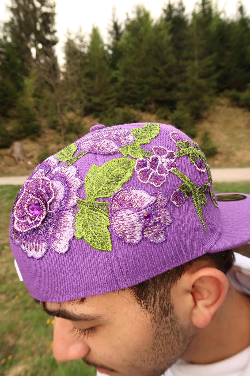 Bloom Culture – Violet Blossom NY Fitted Cap