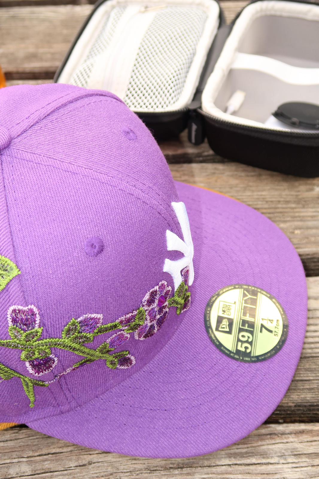 Bloom Culture – Violet Blossom NY Fitted Cap