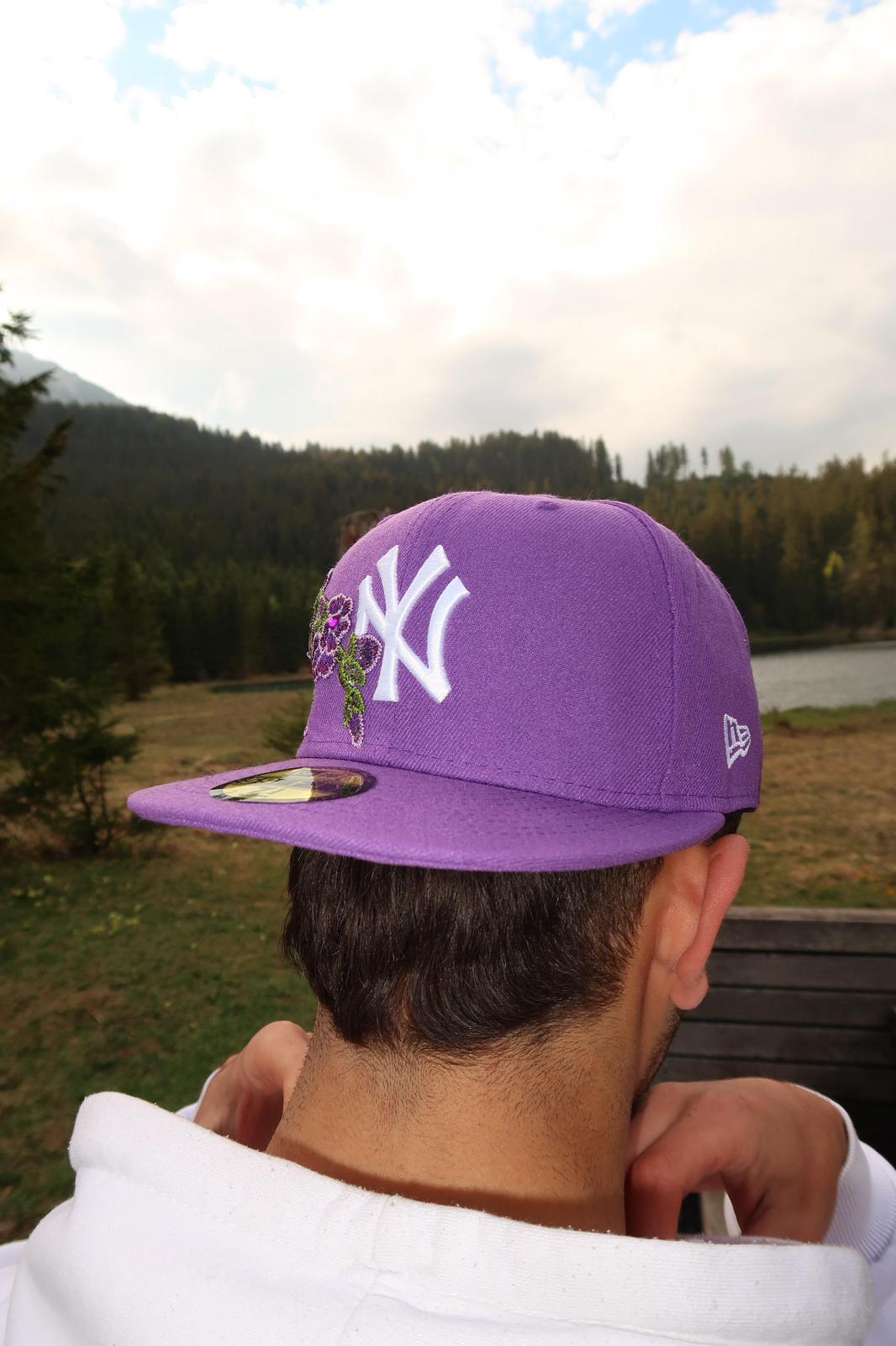 Bloom Culture – Violet Blossom NY Fitted Cap