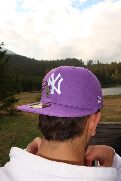Bloom Culture – Violet Blossom NY Fitted Cap