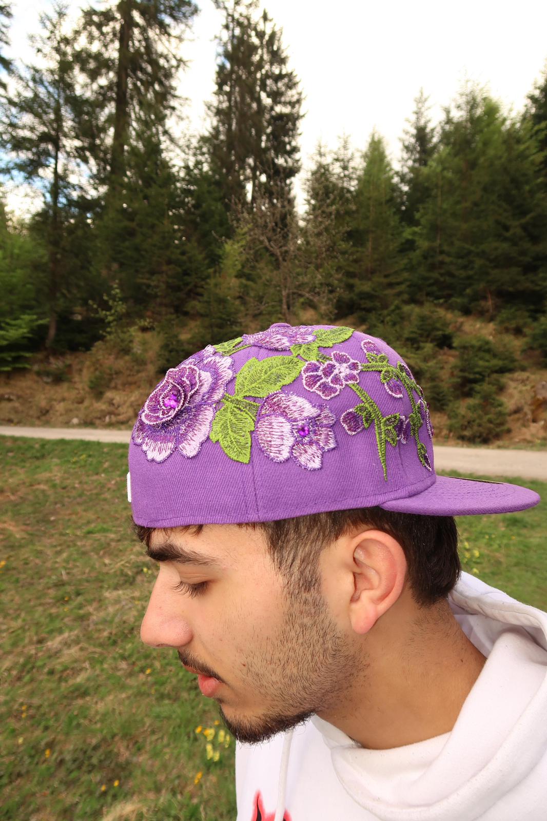 Bloom Culture – Violet Blossom NY Fitted Cap