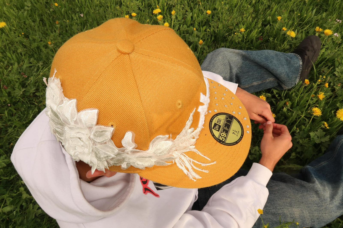 Bloom Culture – Golden Meadow Floral Fitted Cap