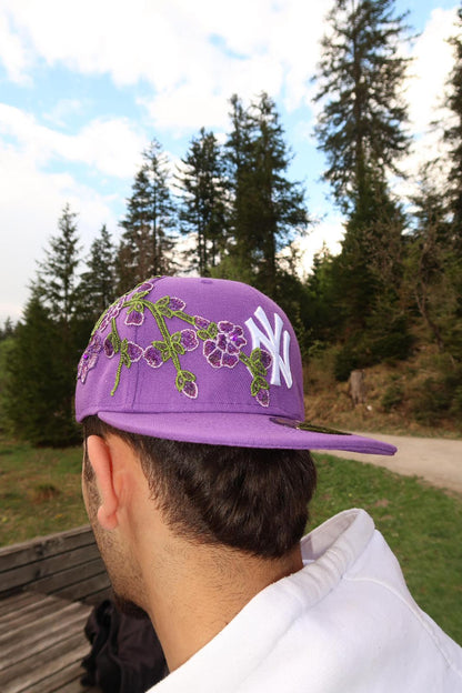 Bloom Culture – Violet Blossom NY Fitted Cap