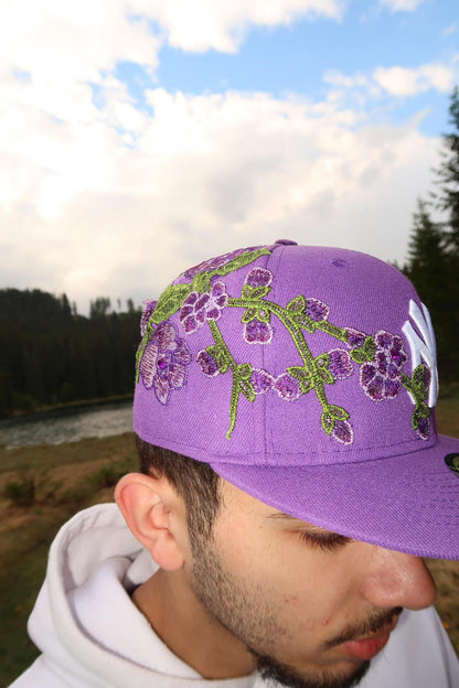 Bloom Culture – Violet Blossom NY Fitted Cap