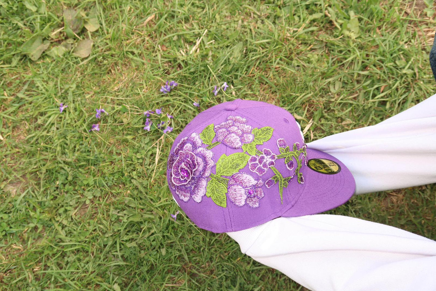 Bloom Culture – Violet Blossom NY Fitted Cap