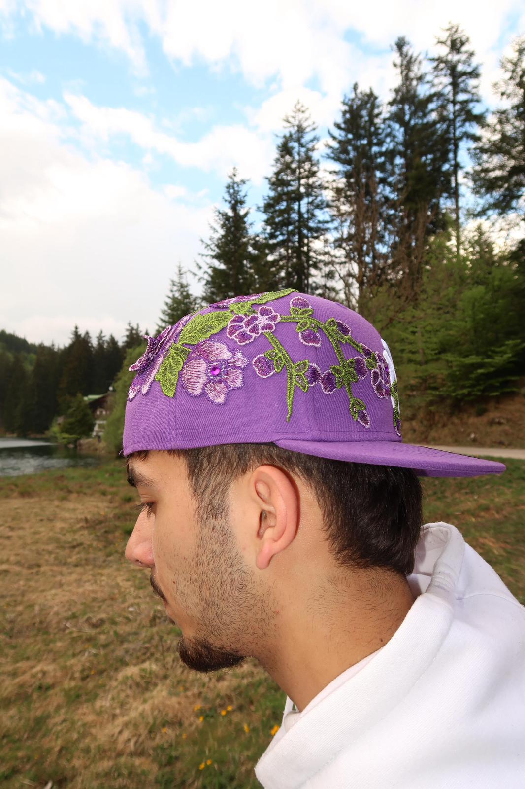 Bloom Culture – Violet Blossom NY Fitted Cap