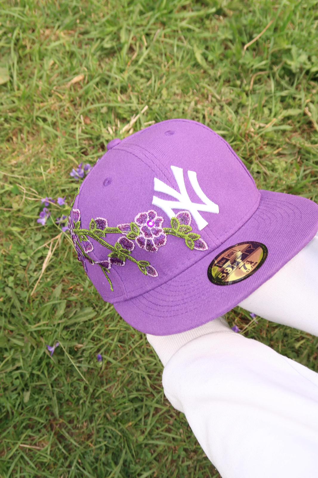 Bloom Culture – Violet Blossom NY Fitted Cap