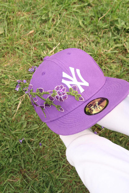 Bloom Culture – Violet Blossom NY Fitted Cap